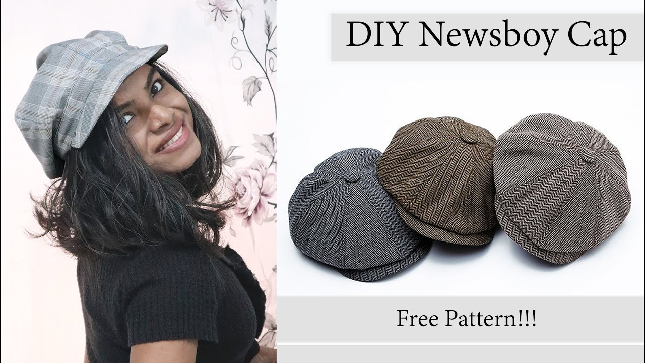 Diy Newsboy Cap | How To Make Newsboy Hat (Free Pattern) | Baker Boy Hat regarding Downloadable Free Printable Newsboy Cap Pattern