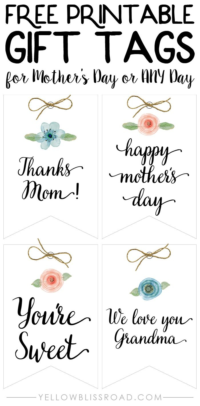 Diy Paper Treat Boxes And Free Printable Tags pertaining to Free Printable Gift Tags For Mother&amp;amp;#039;s Day