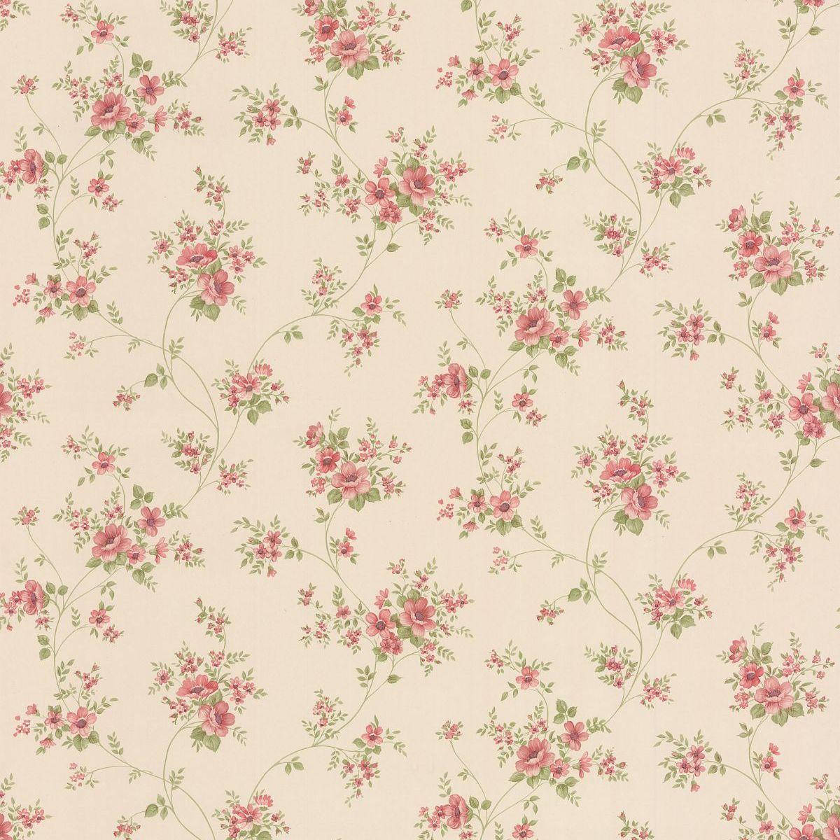 Download Vintage Dollhouse Flower Wall Covering Wallpaper for Free Printable Victorian Dollhouse Wallpaper