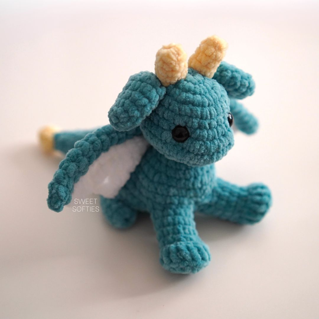 Druk The Dragon · Amigurumi Crochet Pattern - Sweet Softies pertaining to Printable Free Crochet Dragon Pattern