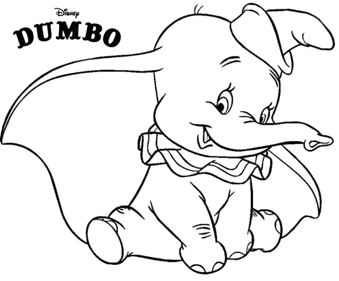 Dumbo Coloring Pages To Print - Free Printable Coloring Pages inside Free Printable Dumbo Coloring Pages