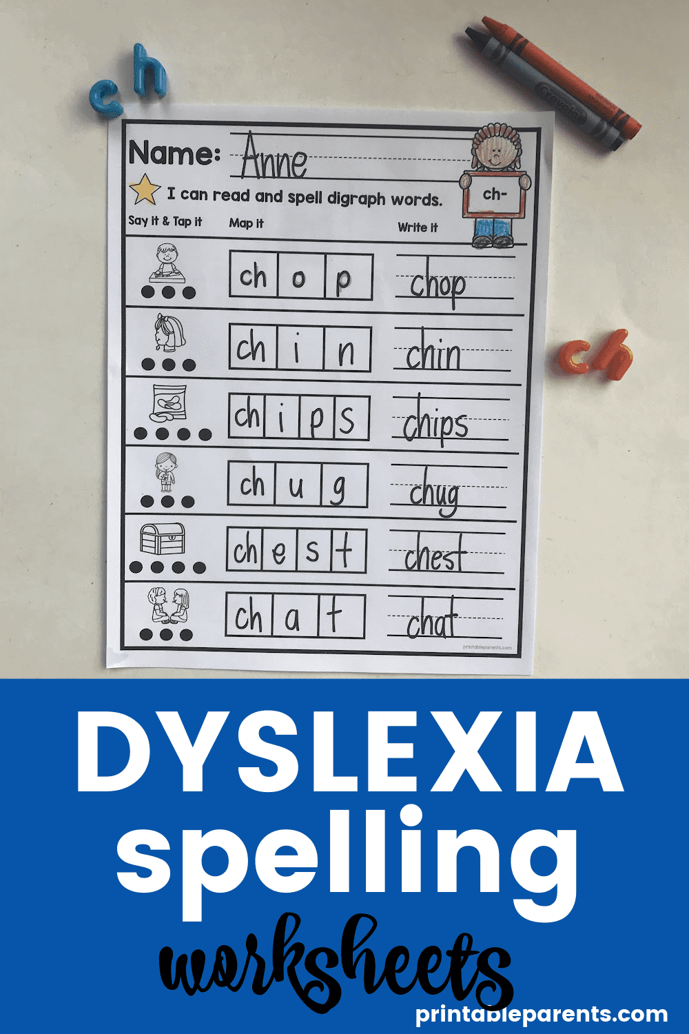 Dyslexia Spelling Worksheets - Printable Parents in Free Printable Dyslexia Games