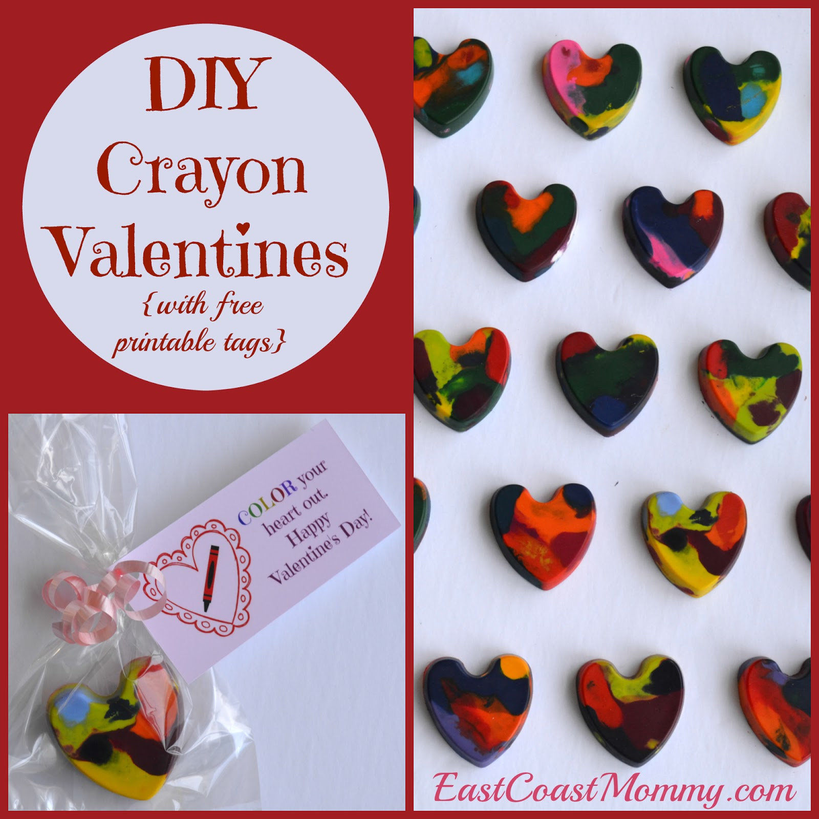 East Coast Mommy: Crayon Valentines {With Free Printable Tags} within Free Printable Crayon Valentines