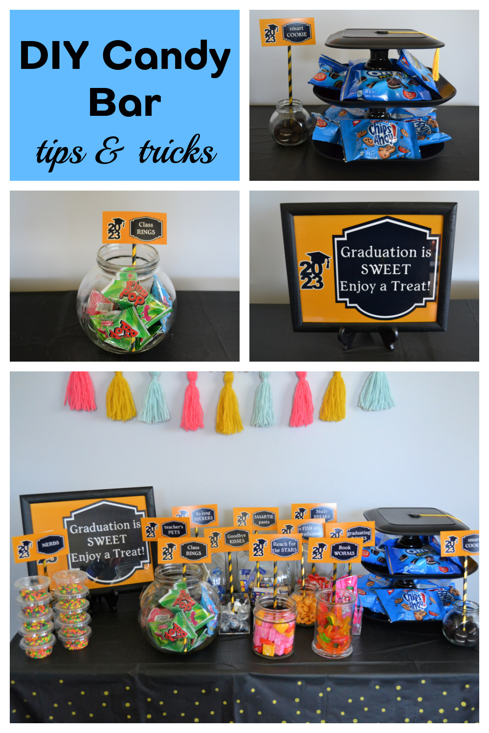 East Coast Mommy: Unique And Budget-Friendly Diy Graduation Candy pertaining to Free Printable Graduation Candy Buffet Signs