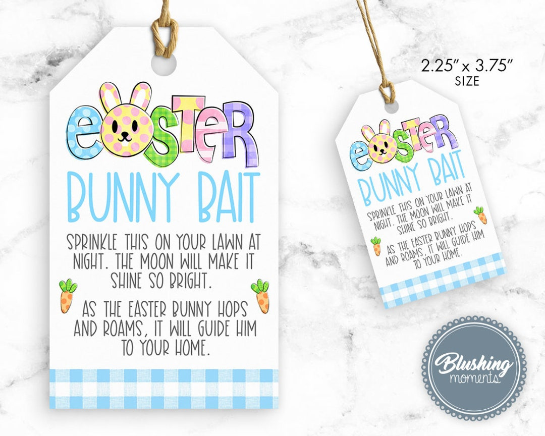Easter Bunny Bait Food-Printable Tags-Easter Activty For Kids intended for Free Printable Bunny Bait Tags