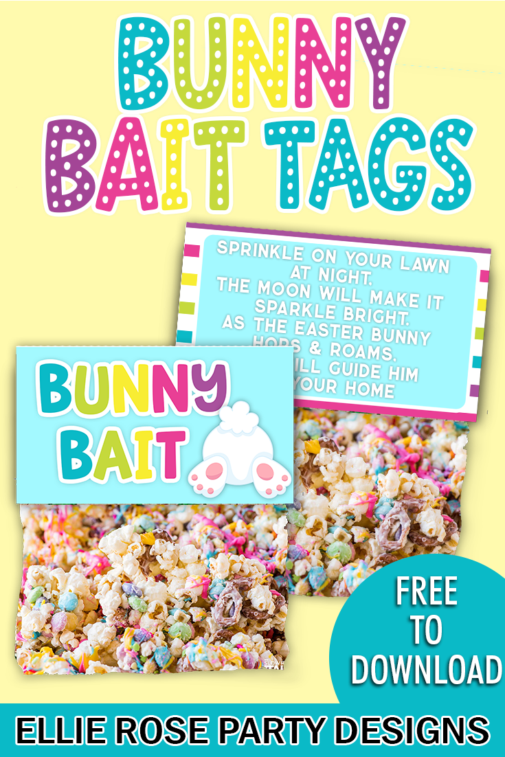 Easter Bunny Printable Tags | Ellierosepartydesigns with Free Printable Bunny Bait Tags