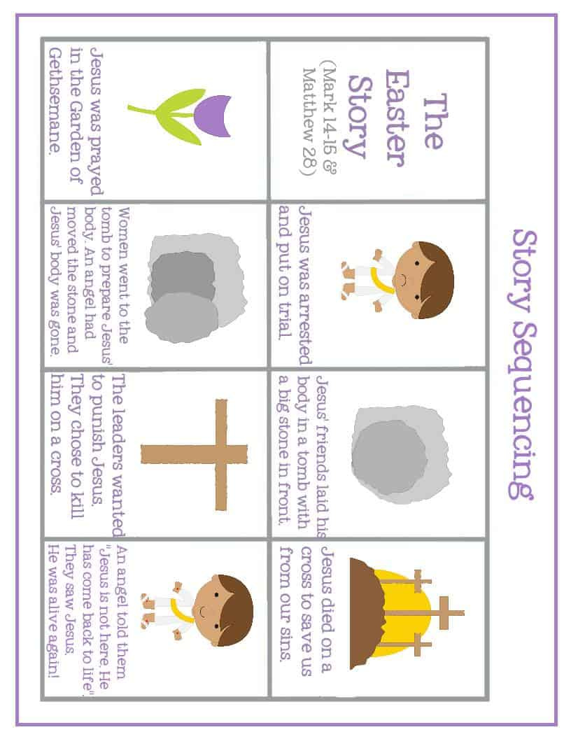 Easter Preschool Pack Of Printables – Mary Martha Mama intended for Easter Story Printables Free