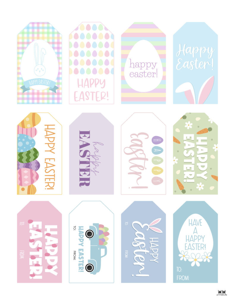 Easter Tags - 300 Free Printable Gift Tags | Printabulls for Free Easter Tags Printables