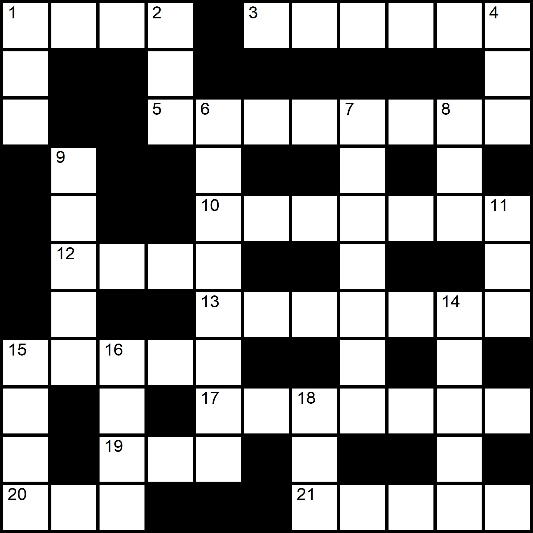 Easy Printable Crossword Puzzles inside Easy Printable Crosswords