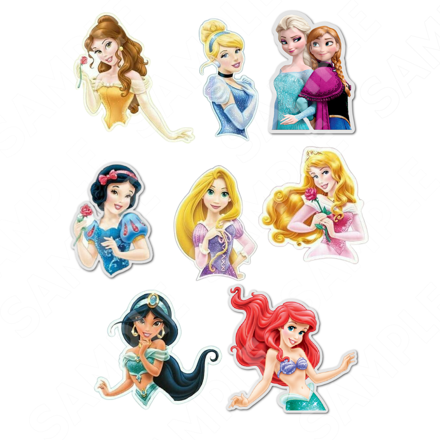 Edible Cake Toppers Ireland | High Quality Easy Peel Toppers within Half Body Disney Princess Cupcake Toppers Free Printable