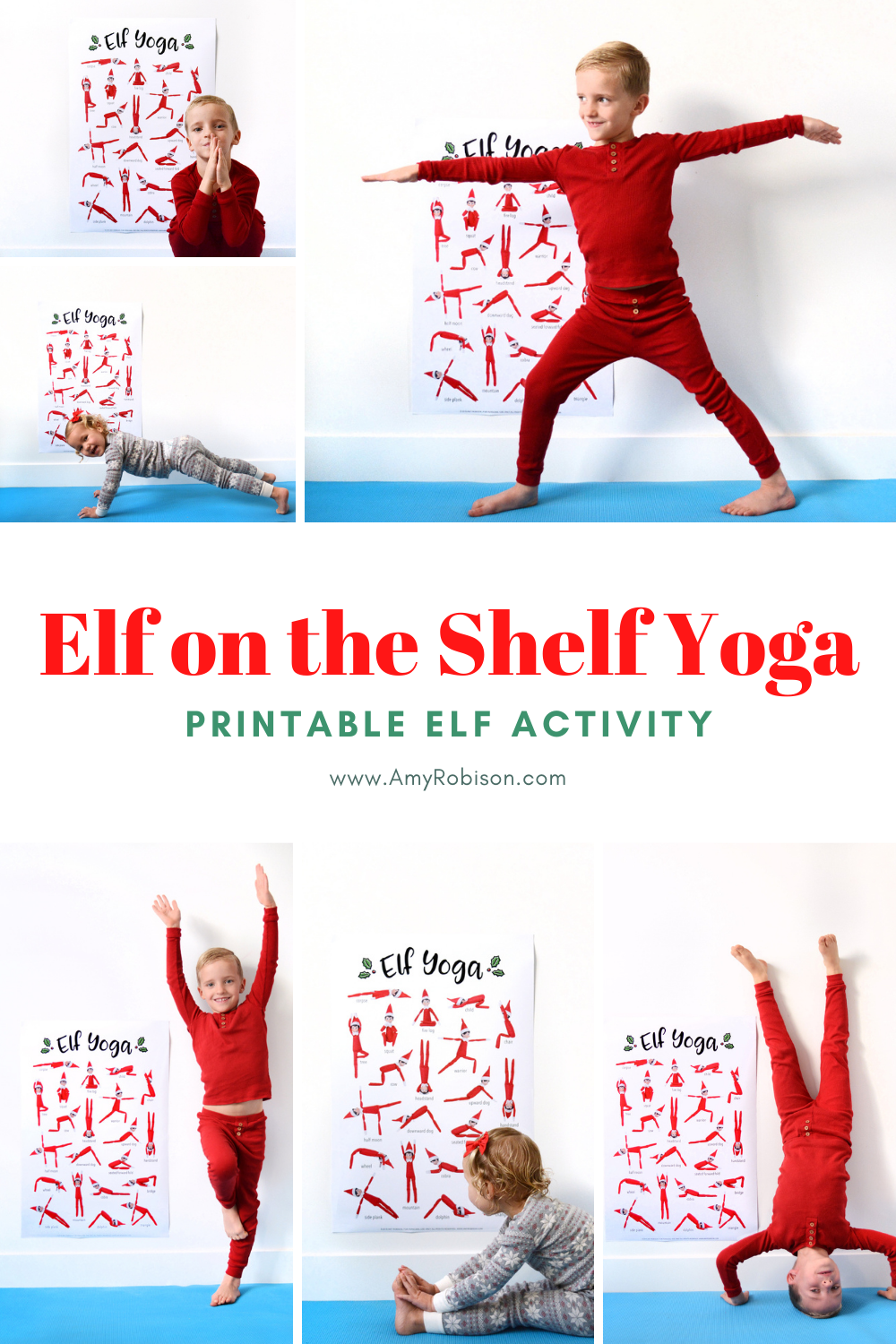 Elf Yoga Printable - Printable intended for Elf on the Shelf Yoga Printable Free