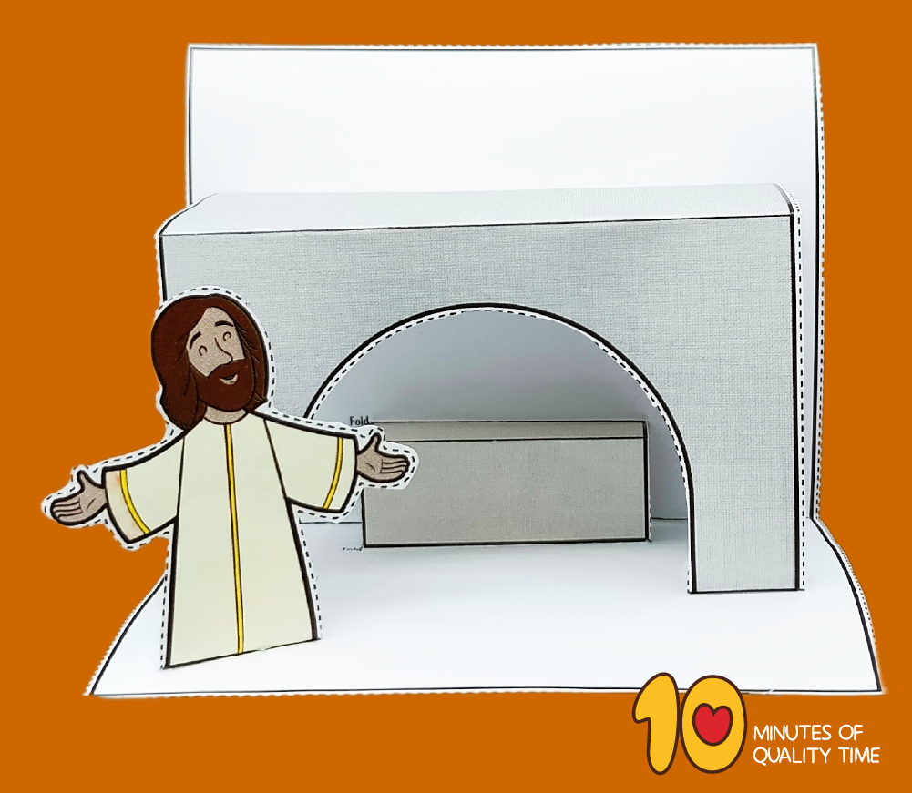 Empty Tomb Of Jesus Easter Craft – 10 Minutes Of Quality Time for Free Printable Empty Tomb Craft