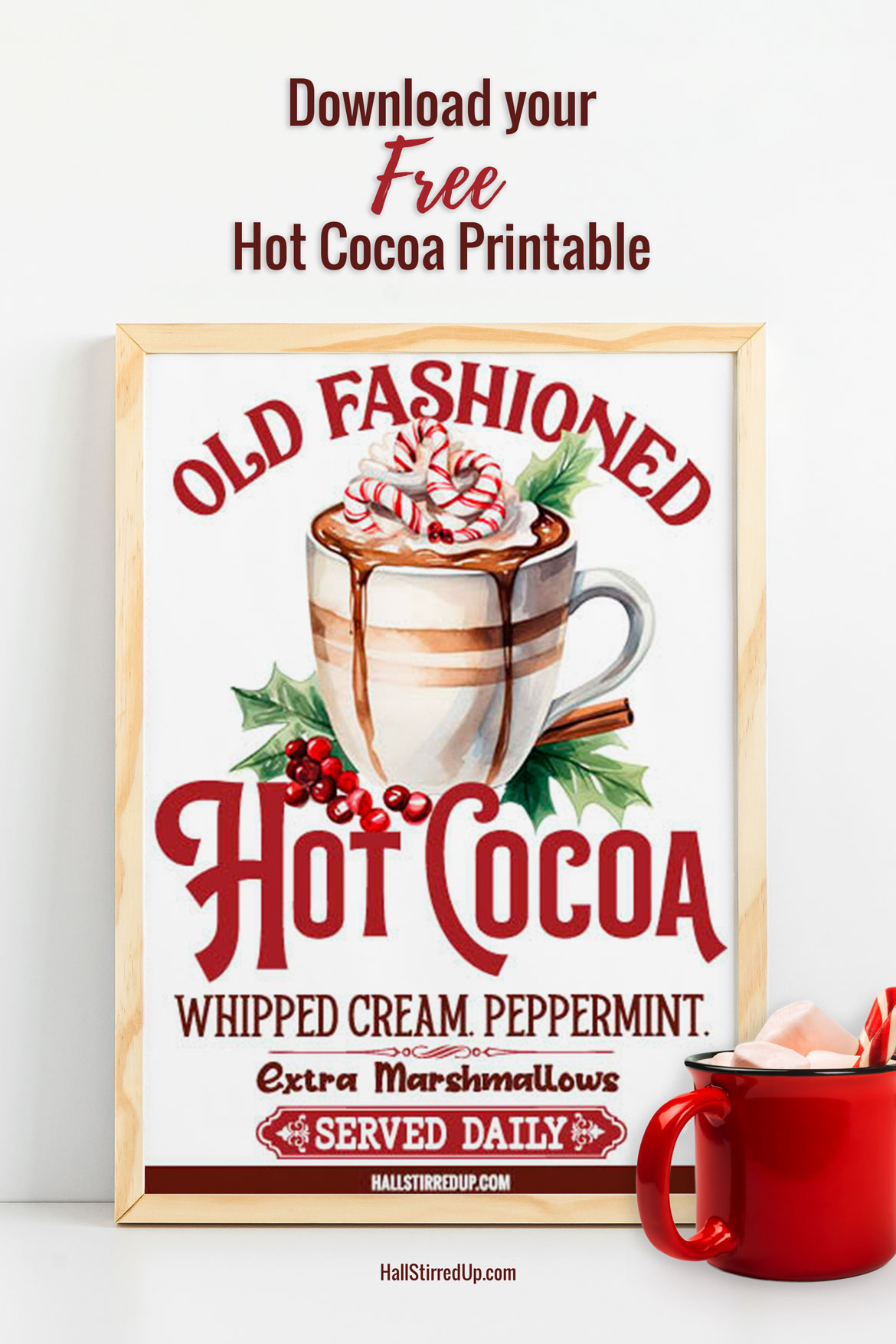 Enjoy The Season With A Free &amp;#039;Hot Cocoa&amp;#039; Printable Sign - Hall intended for Free Hot Cocoa Printable