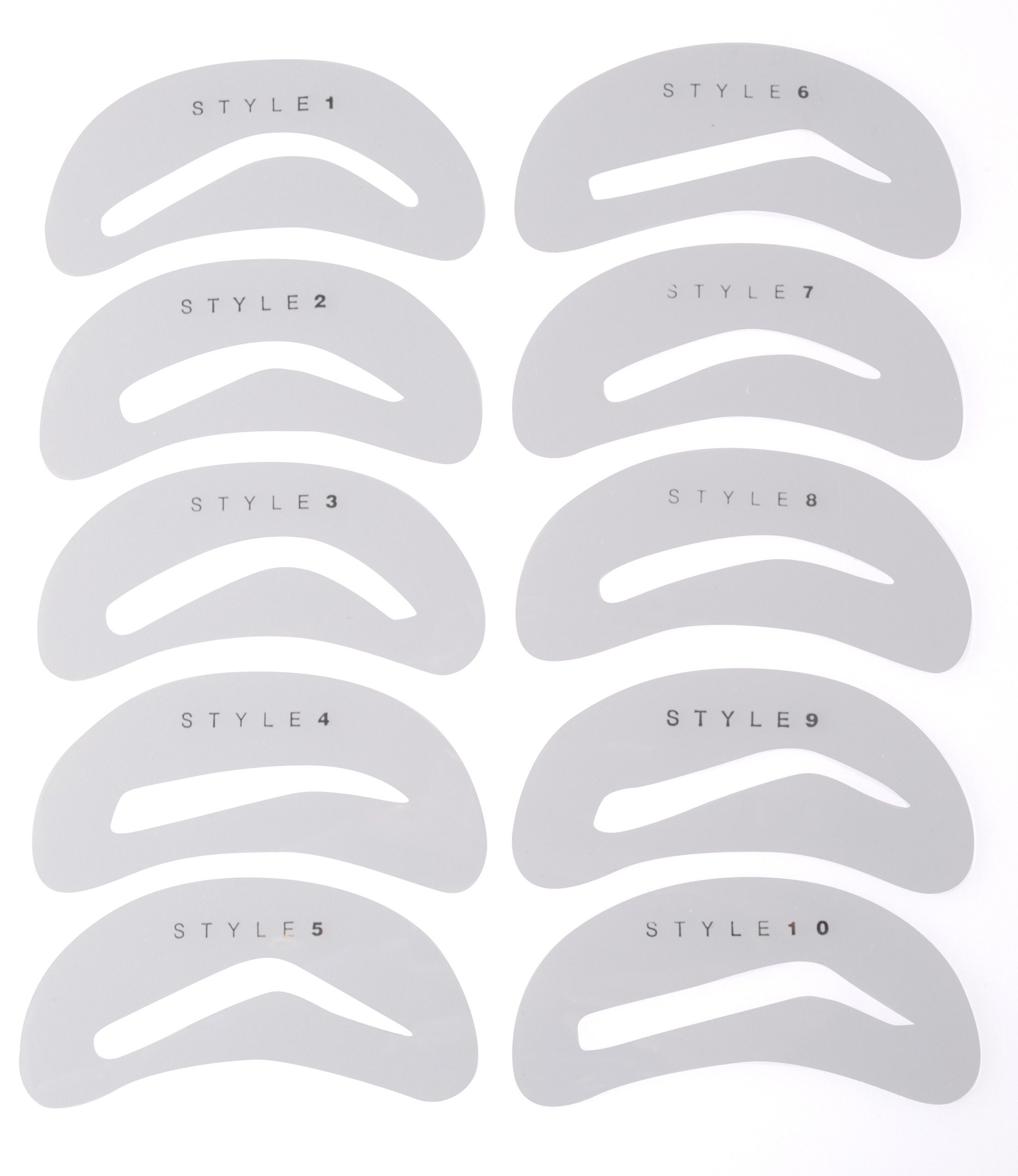 Eyebrow Stencils Kit - 16 Free Pdf Printables | Printablee with regard to Printable Eyebrow Stencils Free