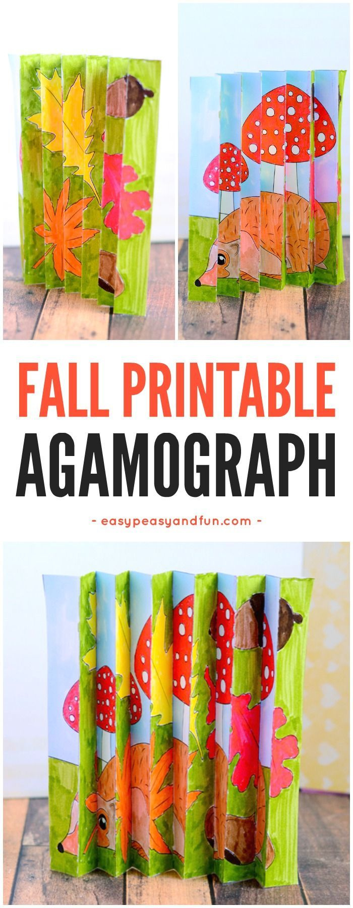 Fall Agamograph Template For Kids in Free Printable Agamograph Template