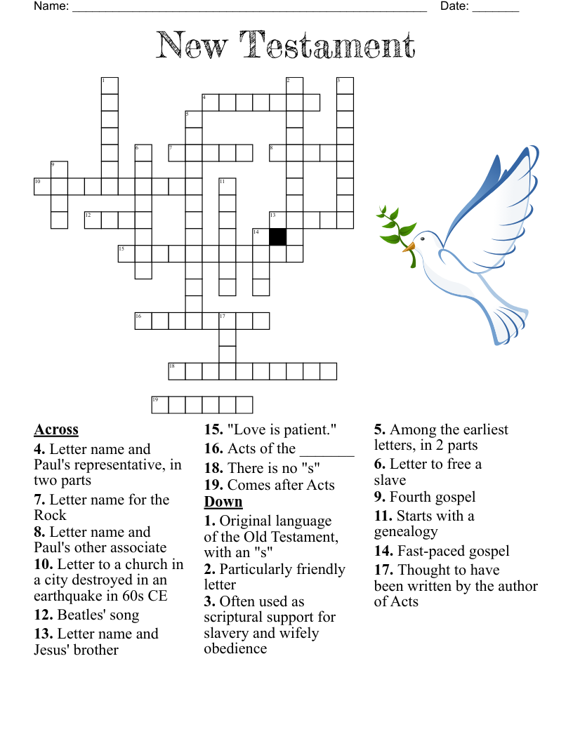 Finke Family Crossword - Wordmint regarding Oregonian Crossword Puzzle Printable