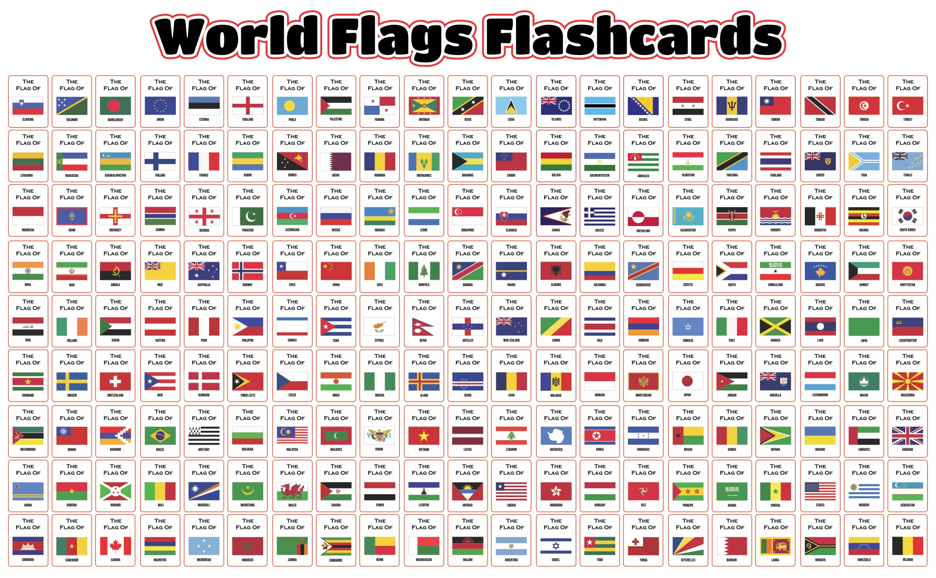 Flags Of Different Countries - 20 Free Pdf Printables | Printablee with Flags Of The World Free Printable