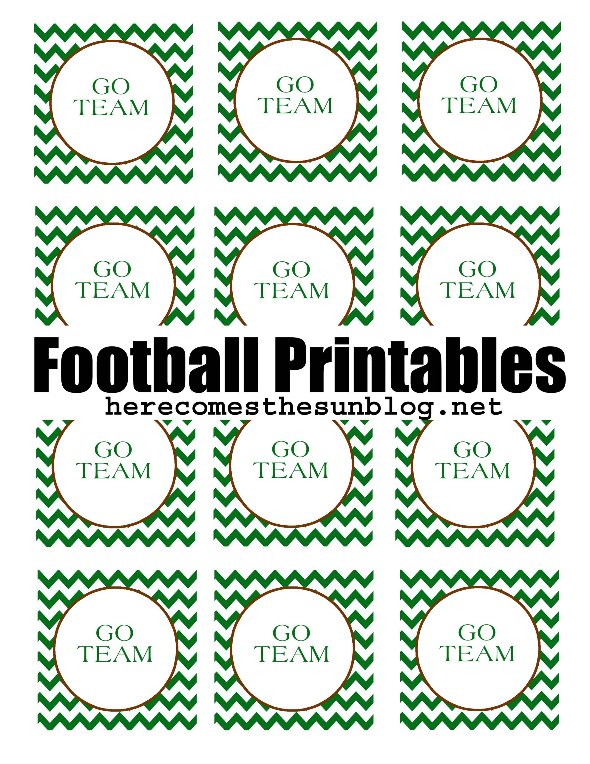 Football Party Free Printable - Live Creatively Inspired pertaining to Free Printable Football Party Printables