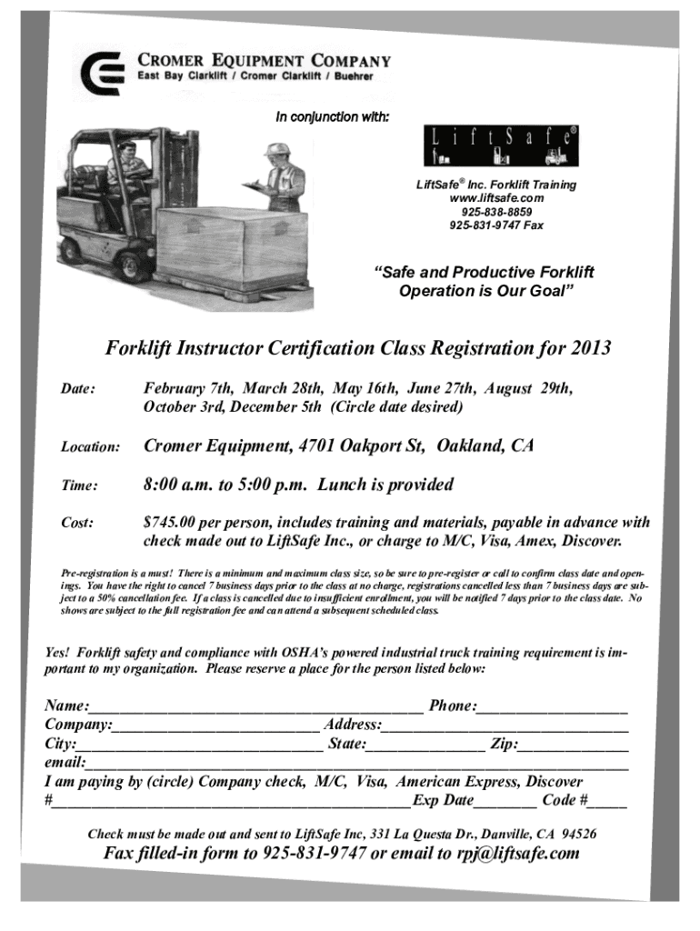 Forklift Certification Template Word - Fill Online, Printable with Free Printable Forklift License