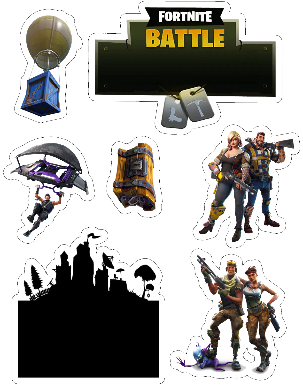 Fortnite Free Printable Cake Toppers. - Oh My Fiesta! For Geeks regarding Clipart Free Printable Fortnite Cake Topper Printable