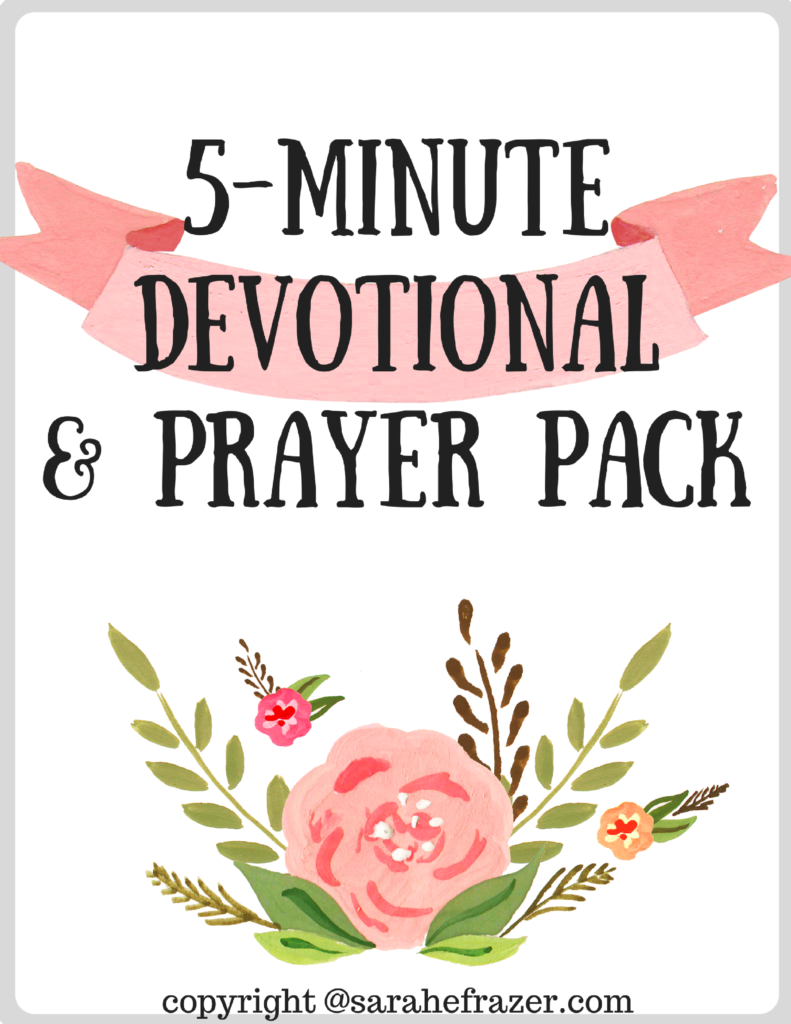 Free 5-Minute Devotionals - Sarah E. Frazer regarding Free Printable Devotions For Teachers