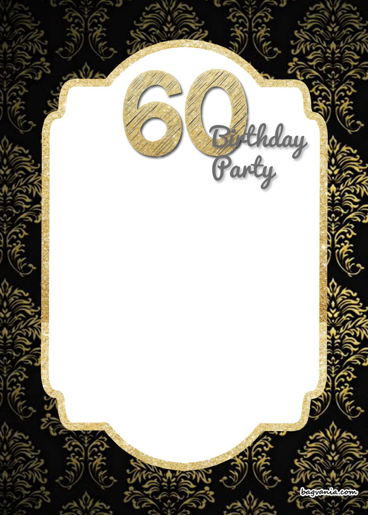 Free 60Th Birthday Printables with regard to Free 60th Birthday Printables