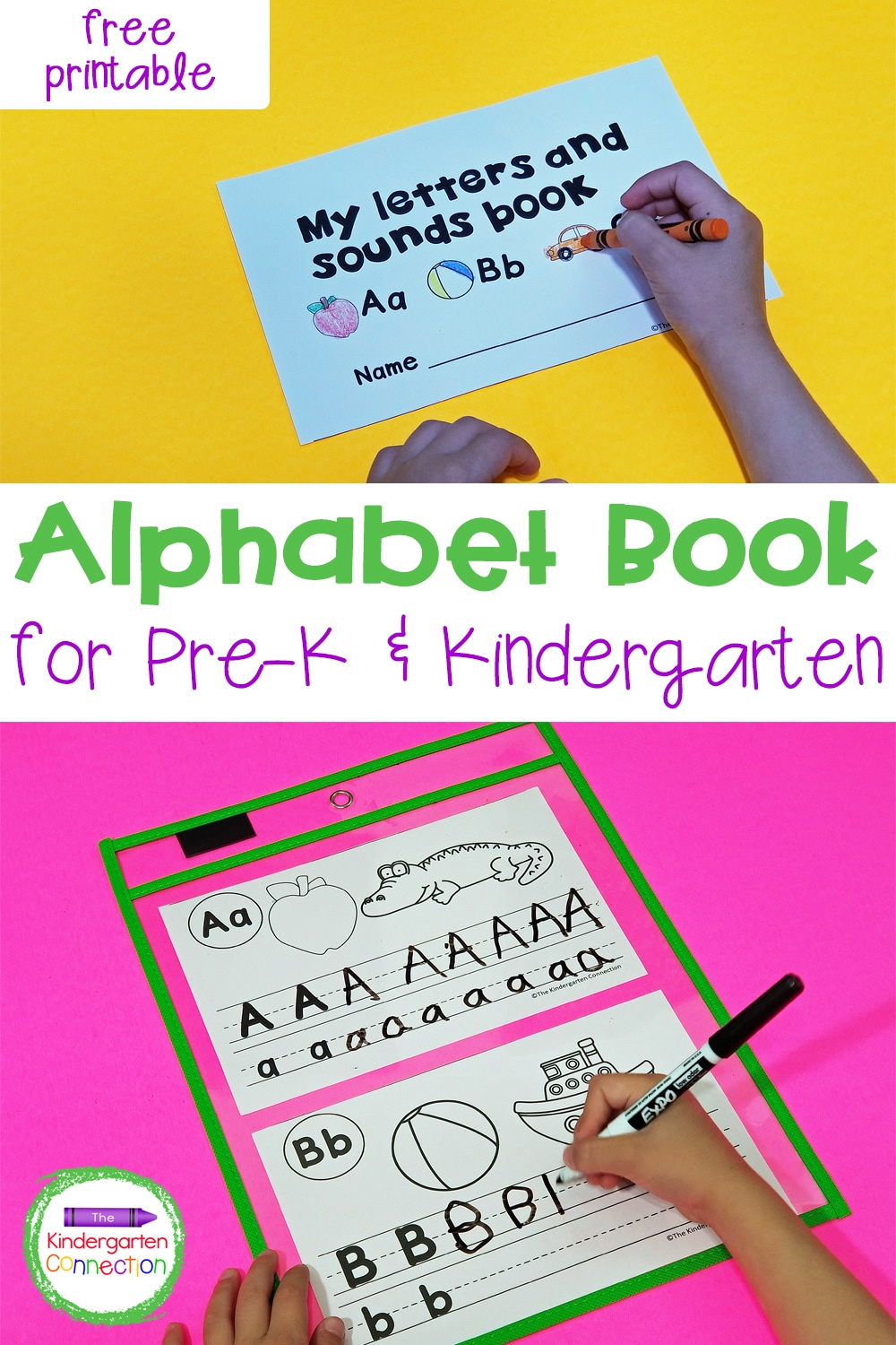 Free Alphabet Book - The Kindergarten Connection with Free Printable Abc Books