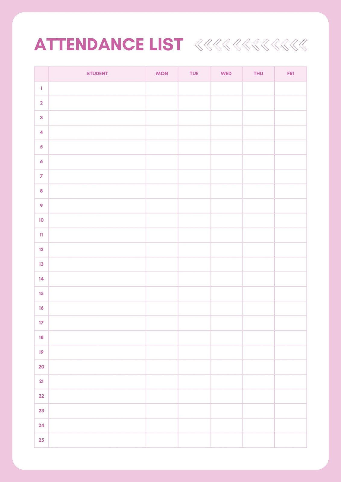 Free And Customizable Attendance Templates with Free Printable Attendance Sheet For Teachers