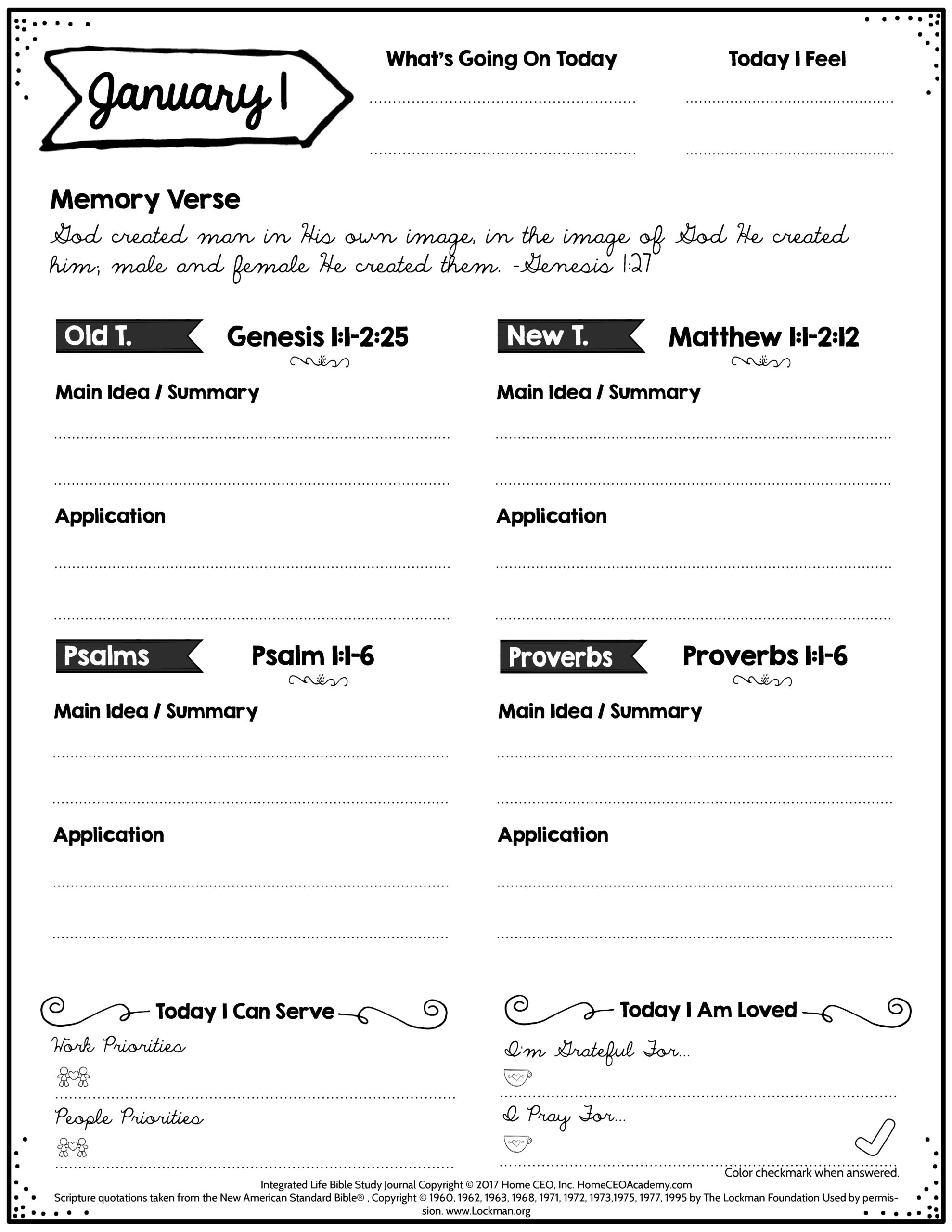 Free Bible Study Printables inside Free Bible Study Printable