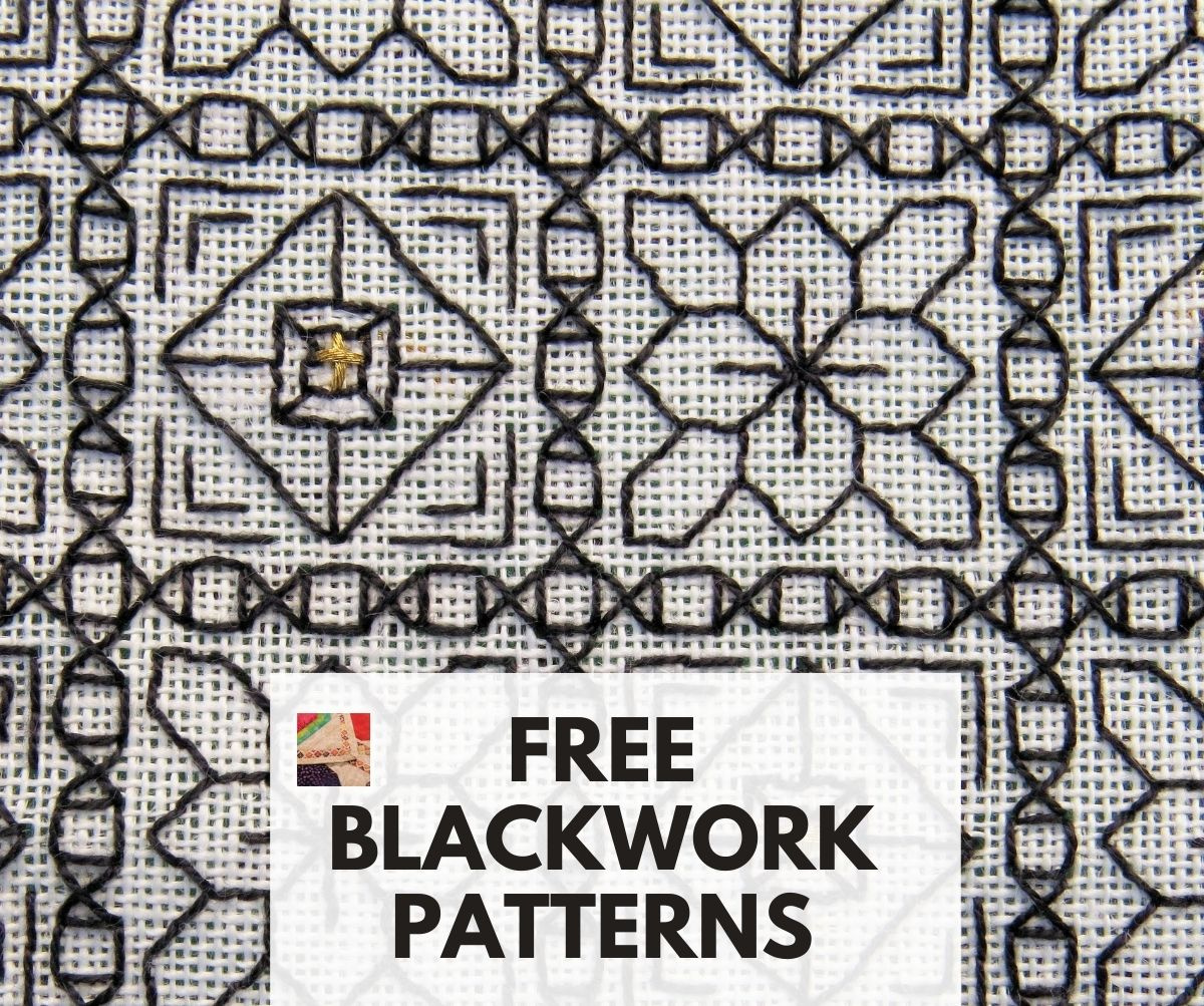 Free Blackwork Patterns | Needlepointers intended for Free Printable Blackwork Patterns