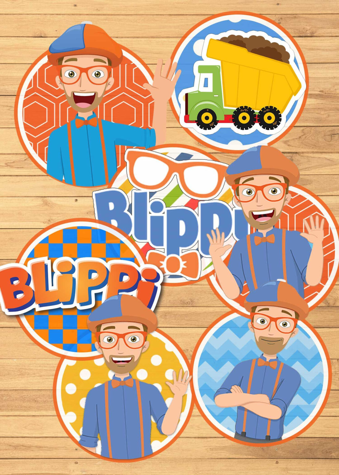 Free Printable Blippi Cake Topper FREE Printable