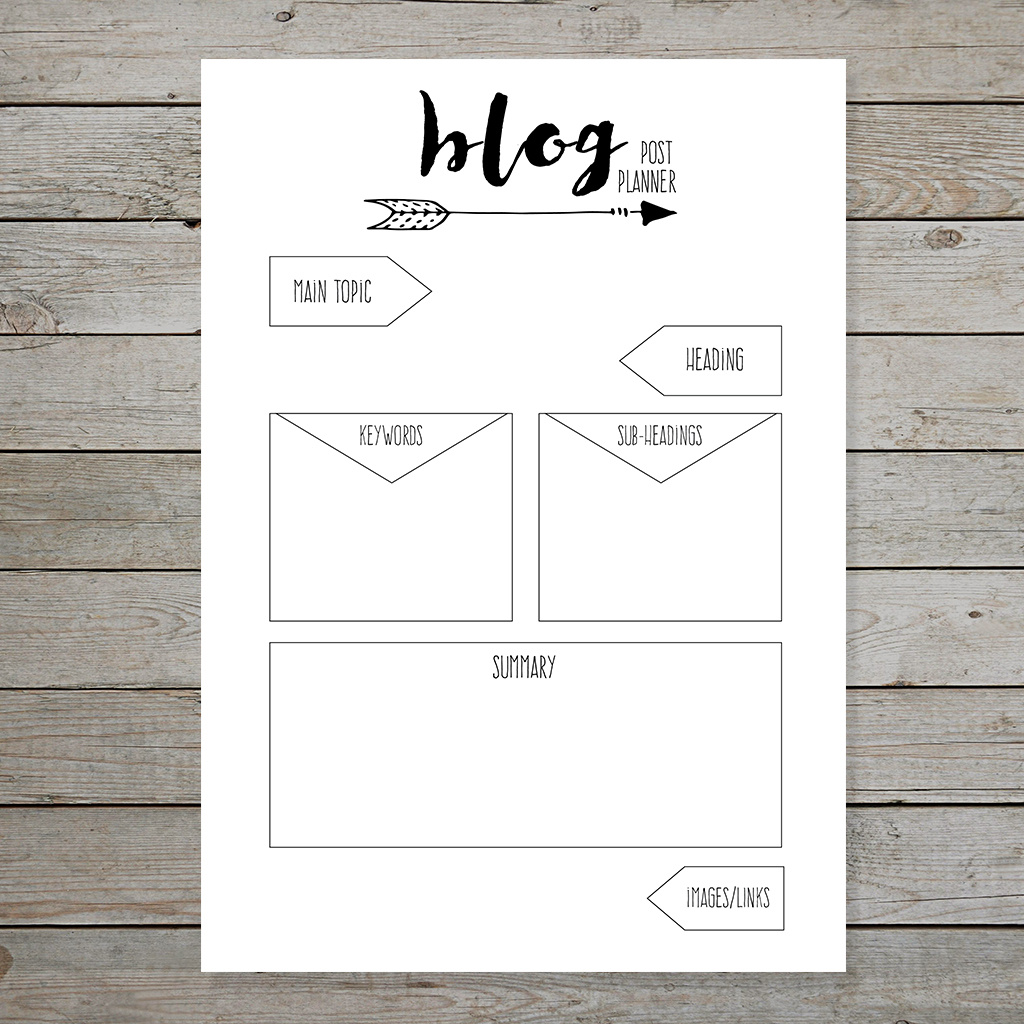 Free Bullet Journal Printable Blog Planner Layouts - Instant Download throughout Blog Planner Printable Free