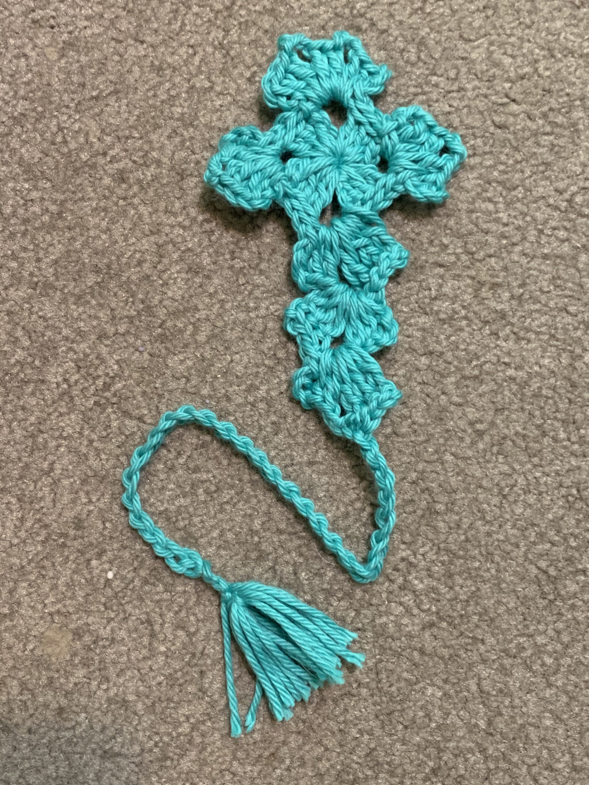 Free Crochet Cross Bible Bookmark Pattern – Rev. Rebecca Writes regarding Beginner Free Printable Crochet Cross Bookmark Patterns