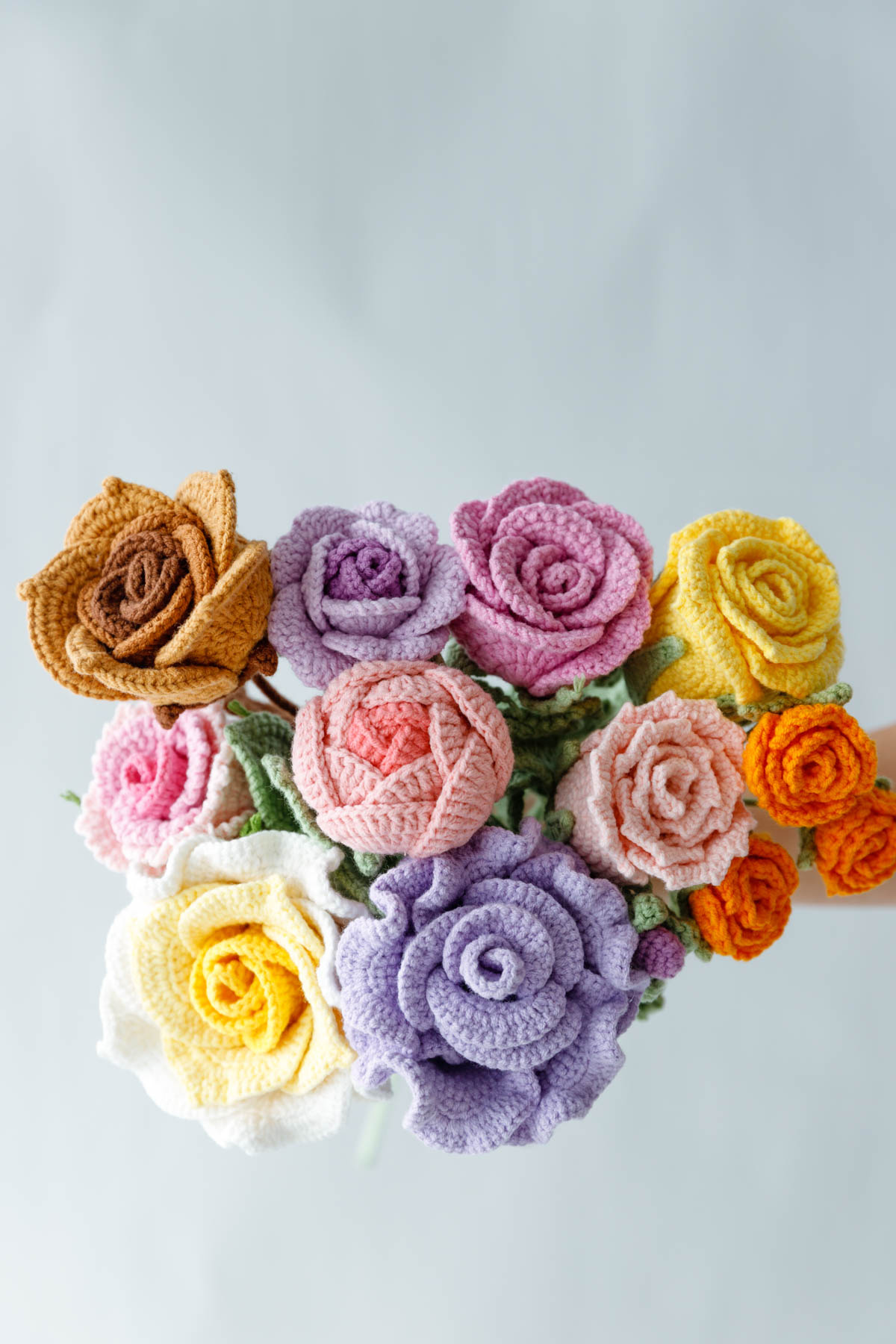 Free Crochet Rose Patterns List - How To Crochet Roses - Hookok in Free Printable Crochet Rose Pattern