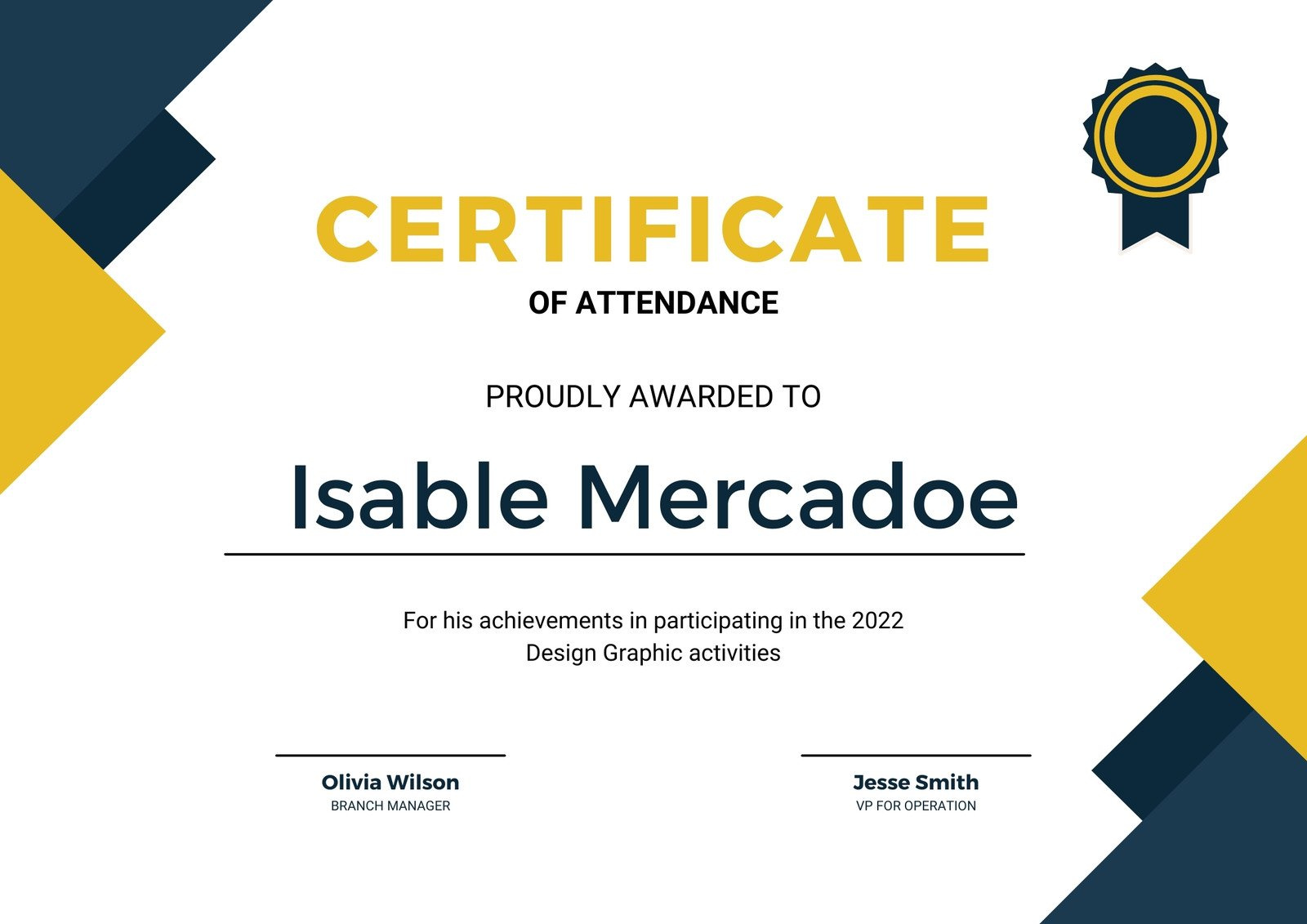 Free Custom Printable Attendance Certificate Templates | Canva with Free Printable Attendance Certificates