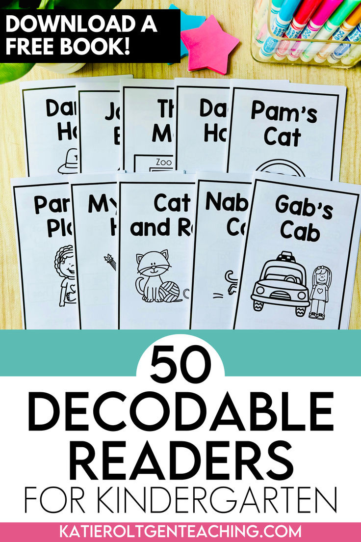 Free Decodable Reader For Kindergarten! with regard to Free Printable Decodable Books For Kindergarten