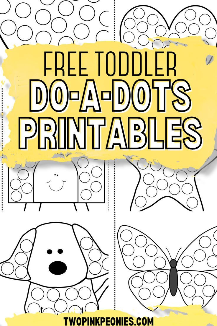 Free Do-A-Dot Printables throughout Do a Dot Free Printables