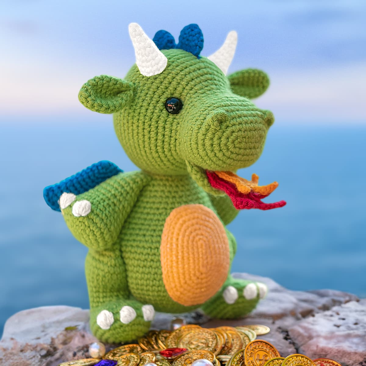 Free Dragon Crochet Pattern 🐲 for Printable Free Crochet Dragon Pattern