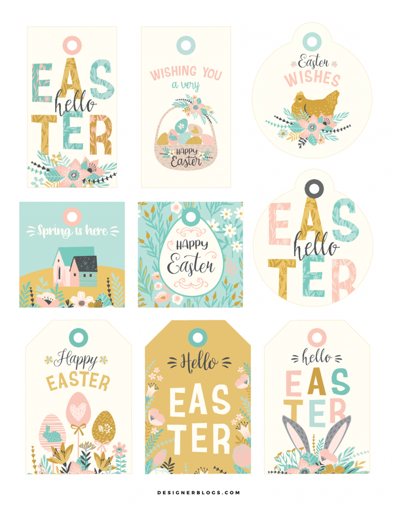 Free Easter Gift Tags Printable - Designer Blogs within Free Easter Printable Gift Tags