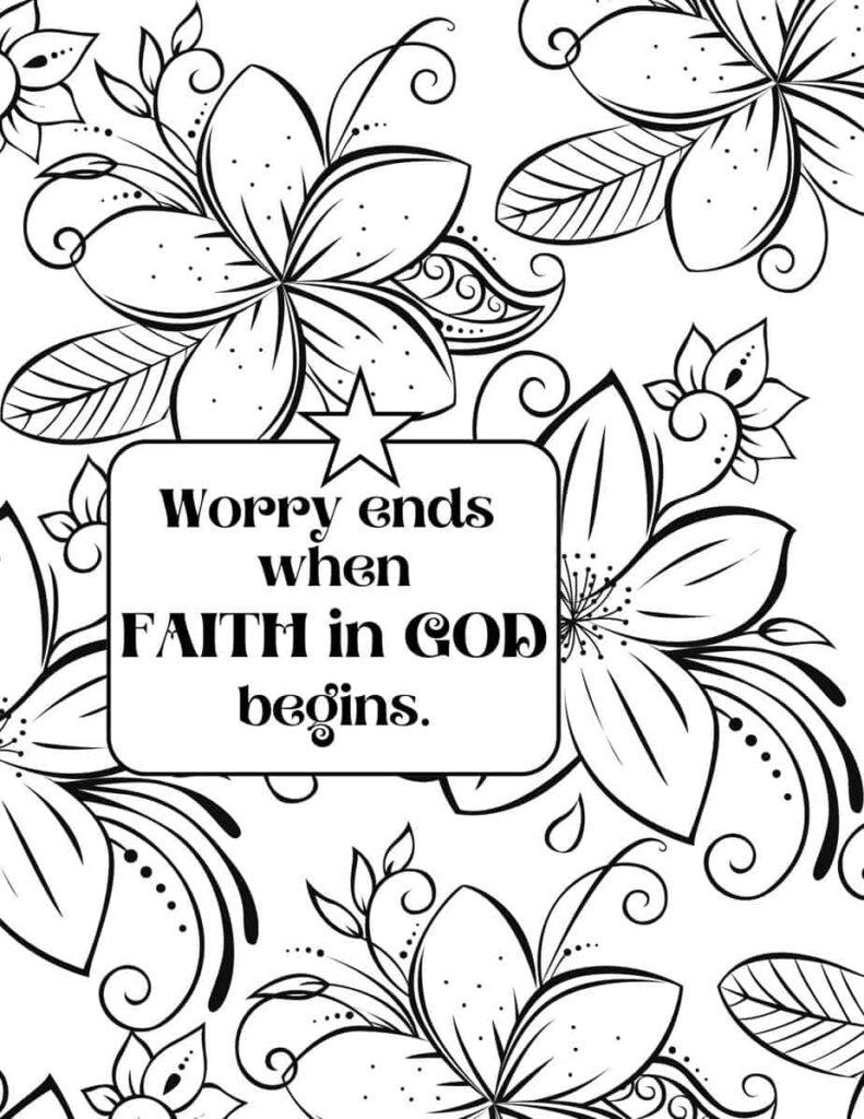 Free Faith Coloring Pages (No Email Sign-Up Necessary) | within Free Printable Faith Coloring Pages