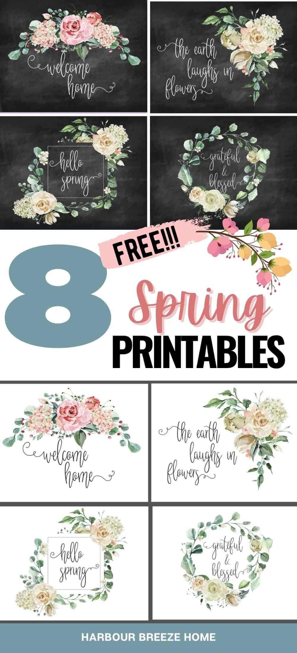 Free Farmhouse Printables With Flowers - Harbour Breeze Home for Free Printable Farmhouse Printables