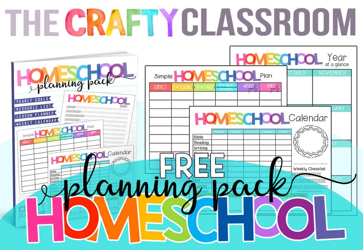 Free Homeschool Planner - The Crafty Classroom in Homeschool Planner Free Printable