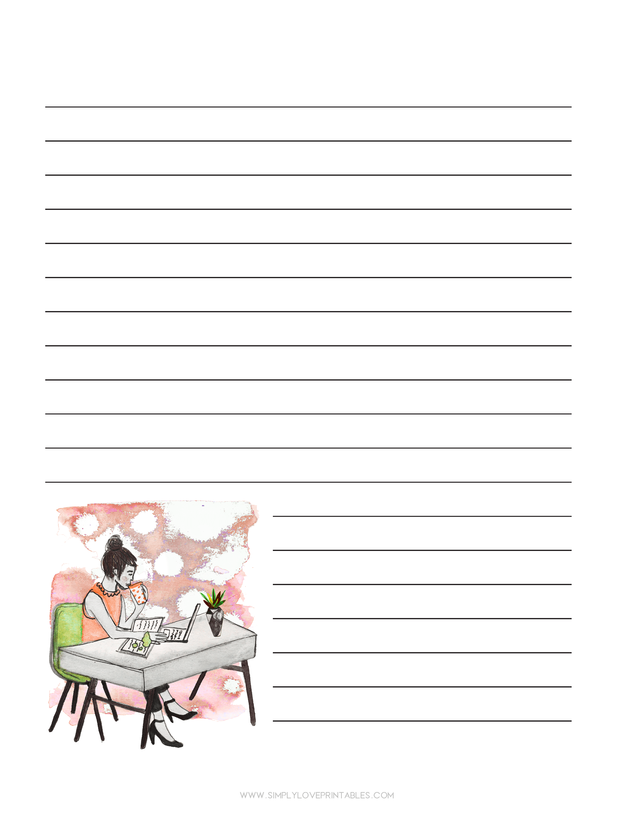 Free Journal Printable Pages - Simply Love Printables intended for Free Printable Journaling Pages