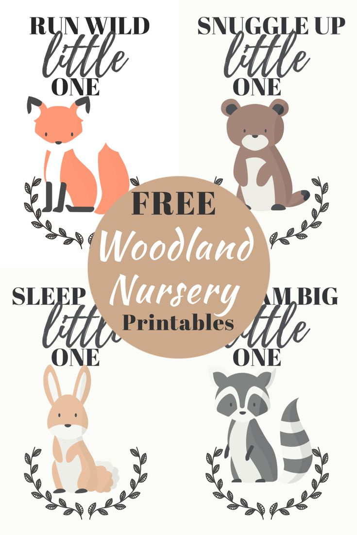 Free Nursery Printables throughout Free Woodland Nursery Printables