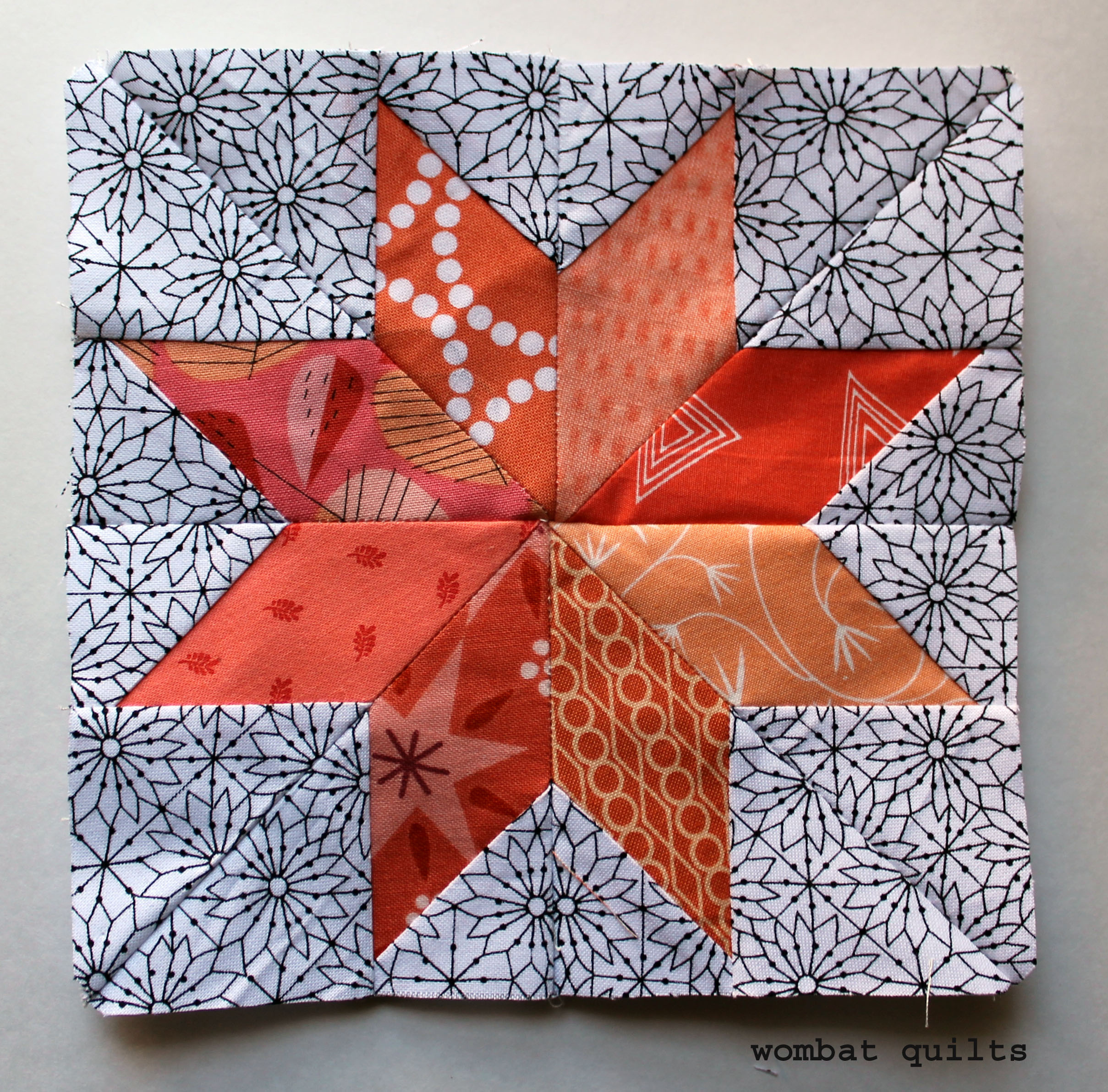 Free Paper Piecing Pattern” | Wombat Quilts in Free Printable Paper Piecing Patterns