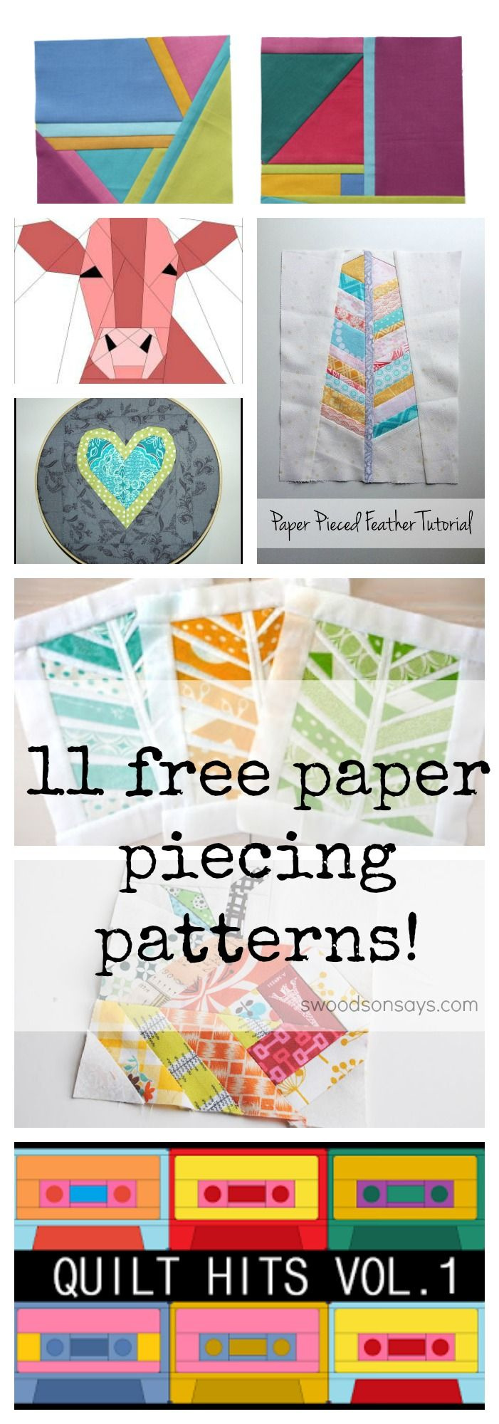 Free Paper Piecing Patterns To Download And Sew with Free Printable Paper Piecing Patterns