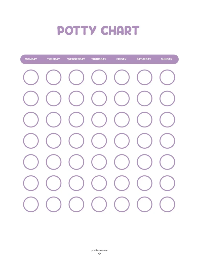 Free Potty Training Charts - 34 Potty Chart Printables Pdf intended for Printable Potty Charts Free