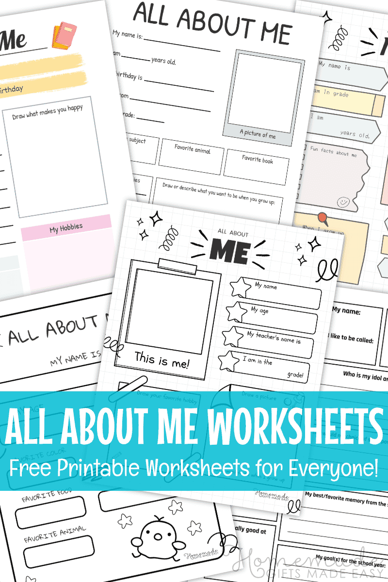 Free Printable All About Me Worksheet Templates For Back To School with Free Printable Father&amp;#039;S Day Interview Questions