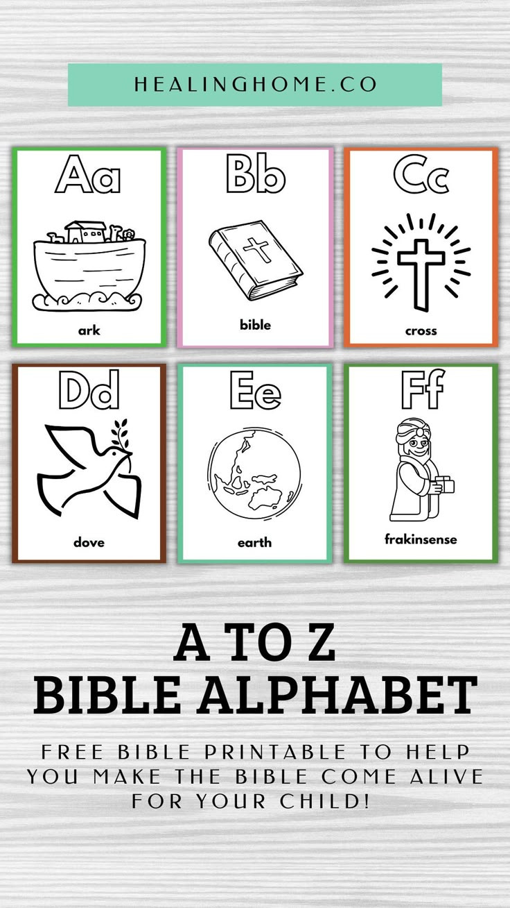 Free Printable Bible Alphabet For Preschoolers in Bible Abc Printables Free