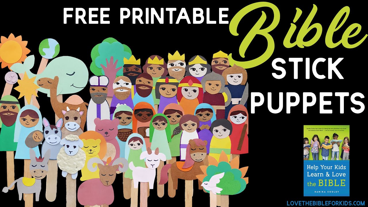 Free Printable Bible Stick Puppets regarding Free Printable Bible Stick Puppets